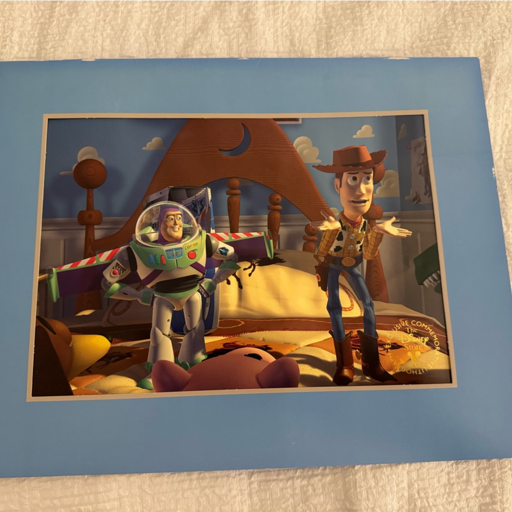 Vintage 1996 Disneys Toy Story Exclusive Commemorative Lithograph Artwork Framed